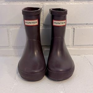 Purple Hunter rain boots toddler size 5